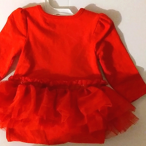 NWT☆CAT & JACK☆Baby Girl Wowzer Red Long Sleeve Heart Romper outfit - Picture 12 of 12